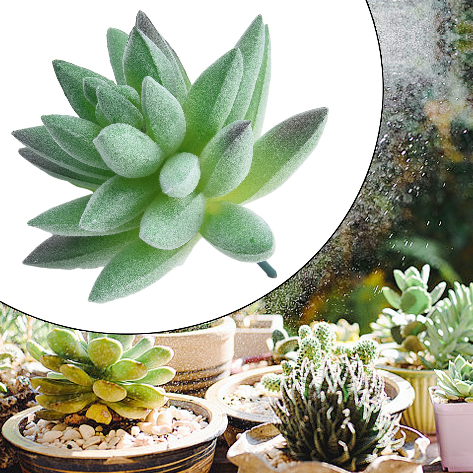 Simulated Succulent Plant Wall Accessories Plant Flower Head DIY Supplies Decor