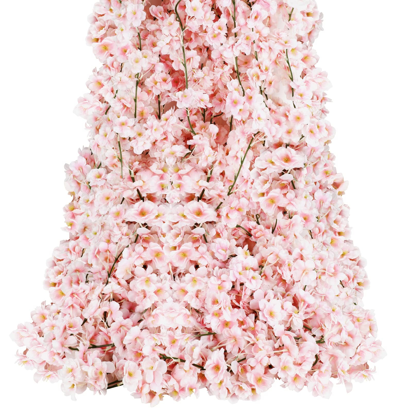 4-Pack 23.6 Ft Cherry Blossom Garland Cherry Blossom Hanging Vine Silk Sakura…