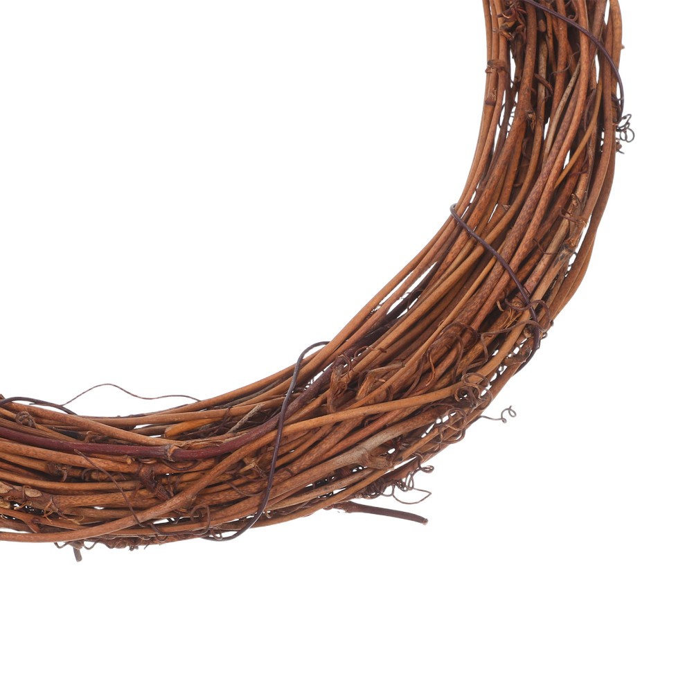 4Pcs Natural Rattan Wreath Forms for Front Door Decor Vintage Style Hanging
