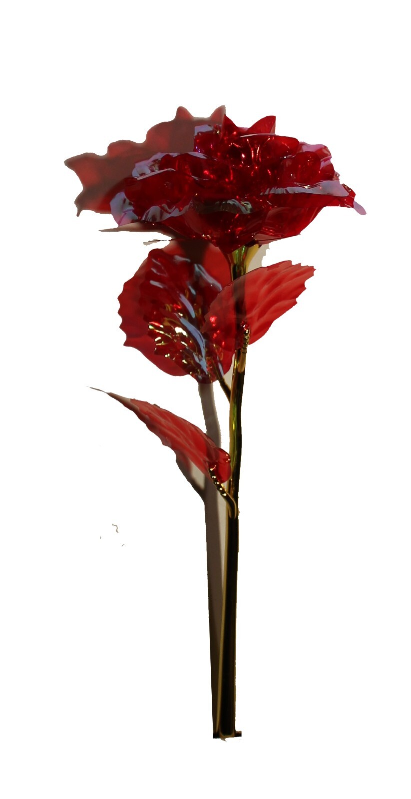 Set of 3 Light Up Roses, 9″ Mothers Day Friendship, Patriotic Love in Gift Box