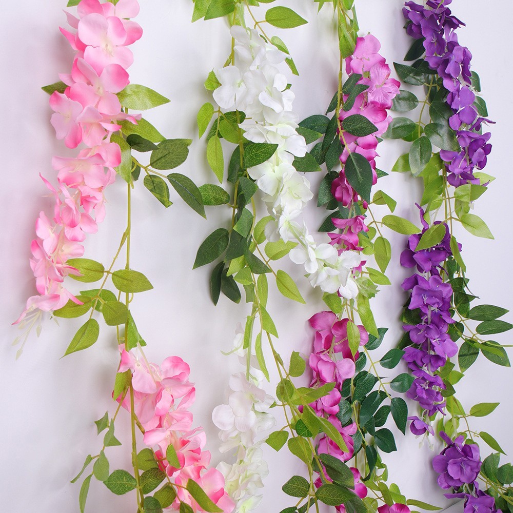 2PCS Lifelike Wisteria Flower Decor for Elegant For Weddings and Homes