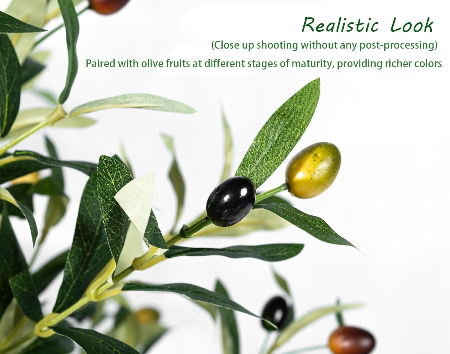 6ft Artificial Olive Tree Indoor Silk Leaves Fake Plant Tall 70-80 chars ✓