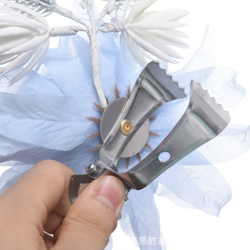 Elegant Silk Flower Arrangement Photography Window Curtain Decoration