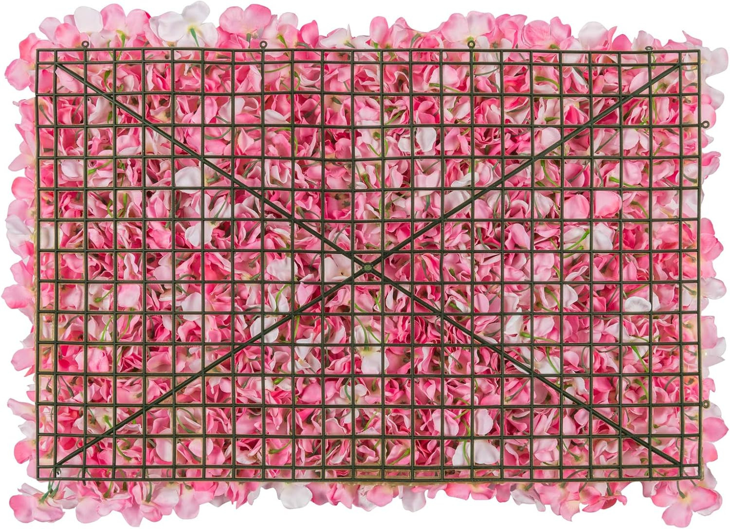 Flower Wall Panel Set, U’Artliens Artificial Wall Flower Backdrop 24X16 Inch 3D