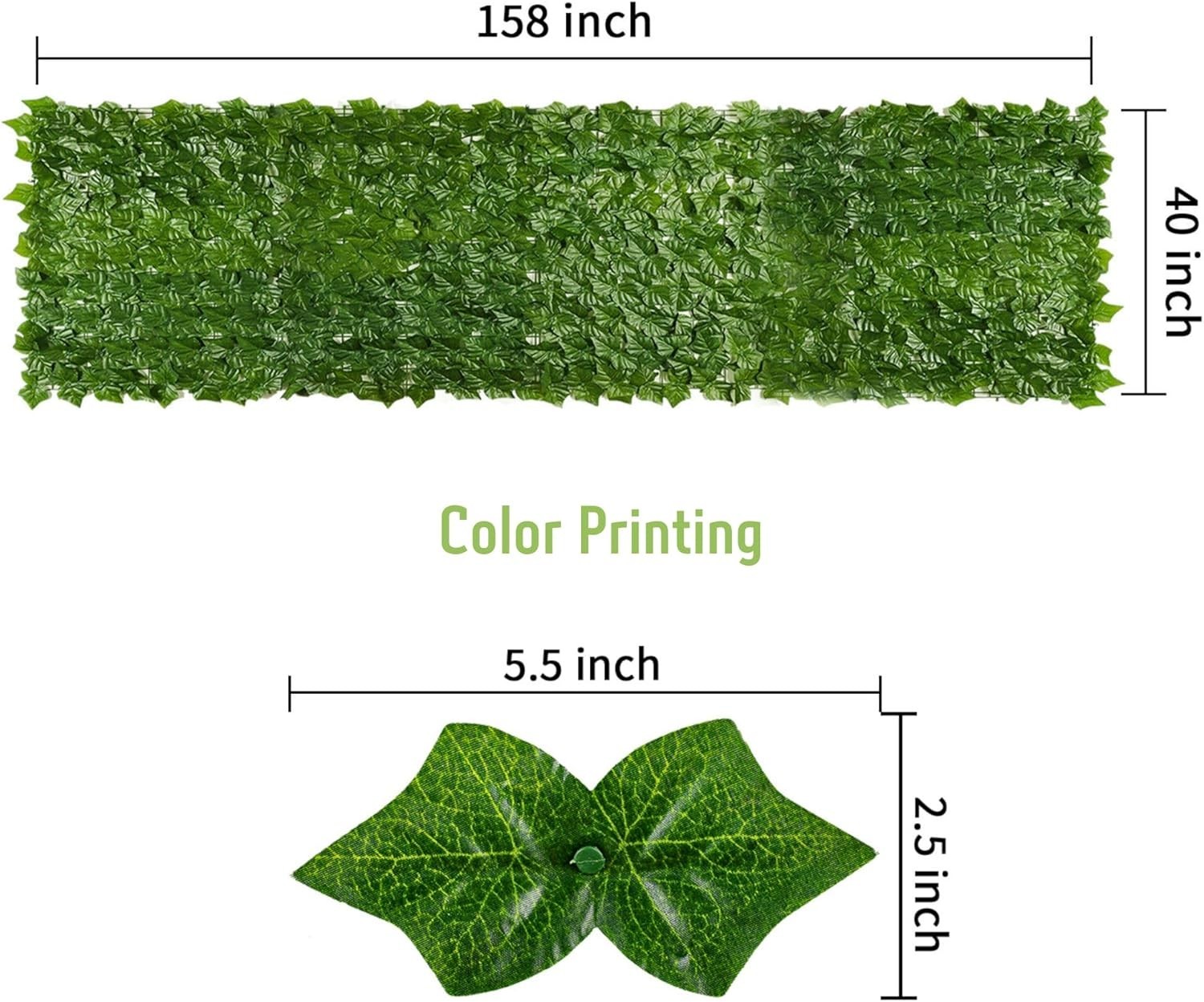 Lifelike Artificial Ivy Privacy Fence – Perfect for Gardens, Cafés, and Weddings