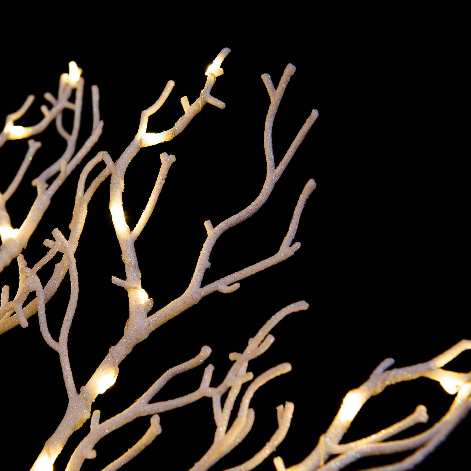 24IN Lighted Willow Tree Bonsai 70 Mini Lights Artificial White Birch Tree fo…