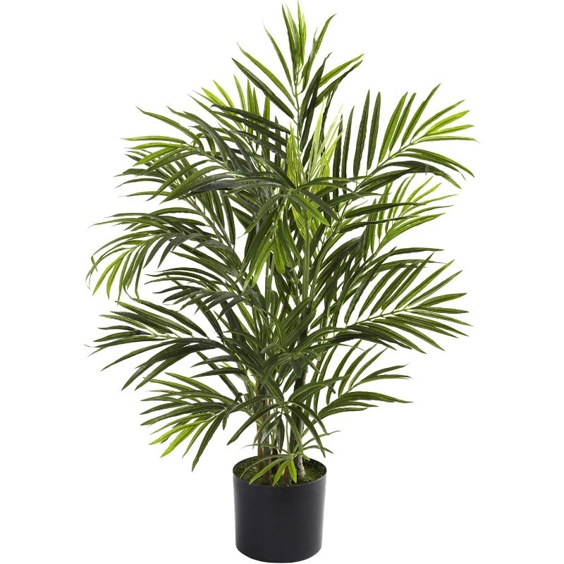 2.5ft Artificial Areca Palm Tree, UV Resistant (Indoor/Outdoor)