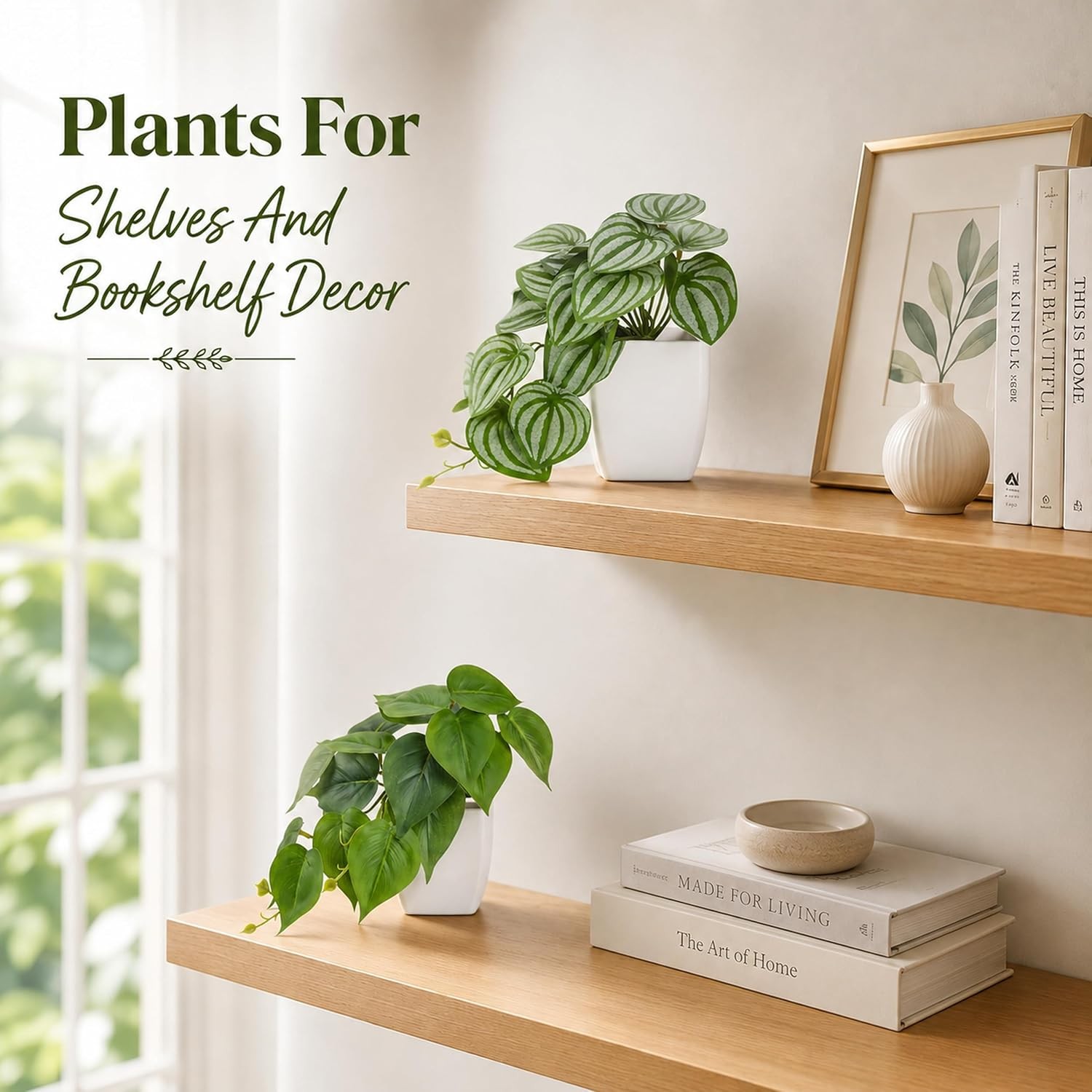 2Pcs Small Fake Plants Artificial Mini Faux Plants for Bathroom Office Desk