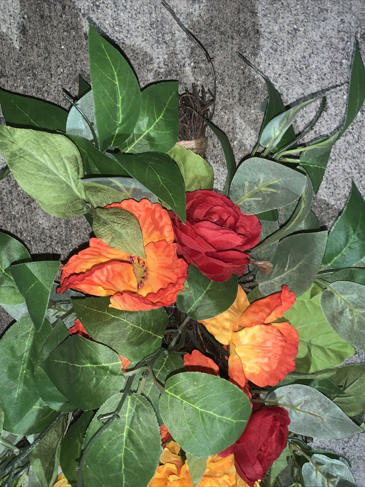 Brand New Bright Ideas Floral Teardrop Swag Hawaiian Floral Arrangement ❤️sj8m