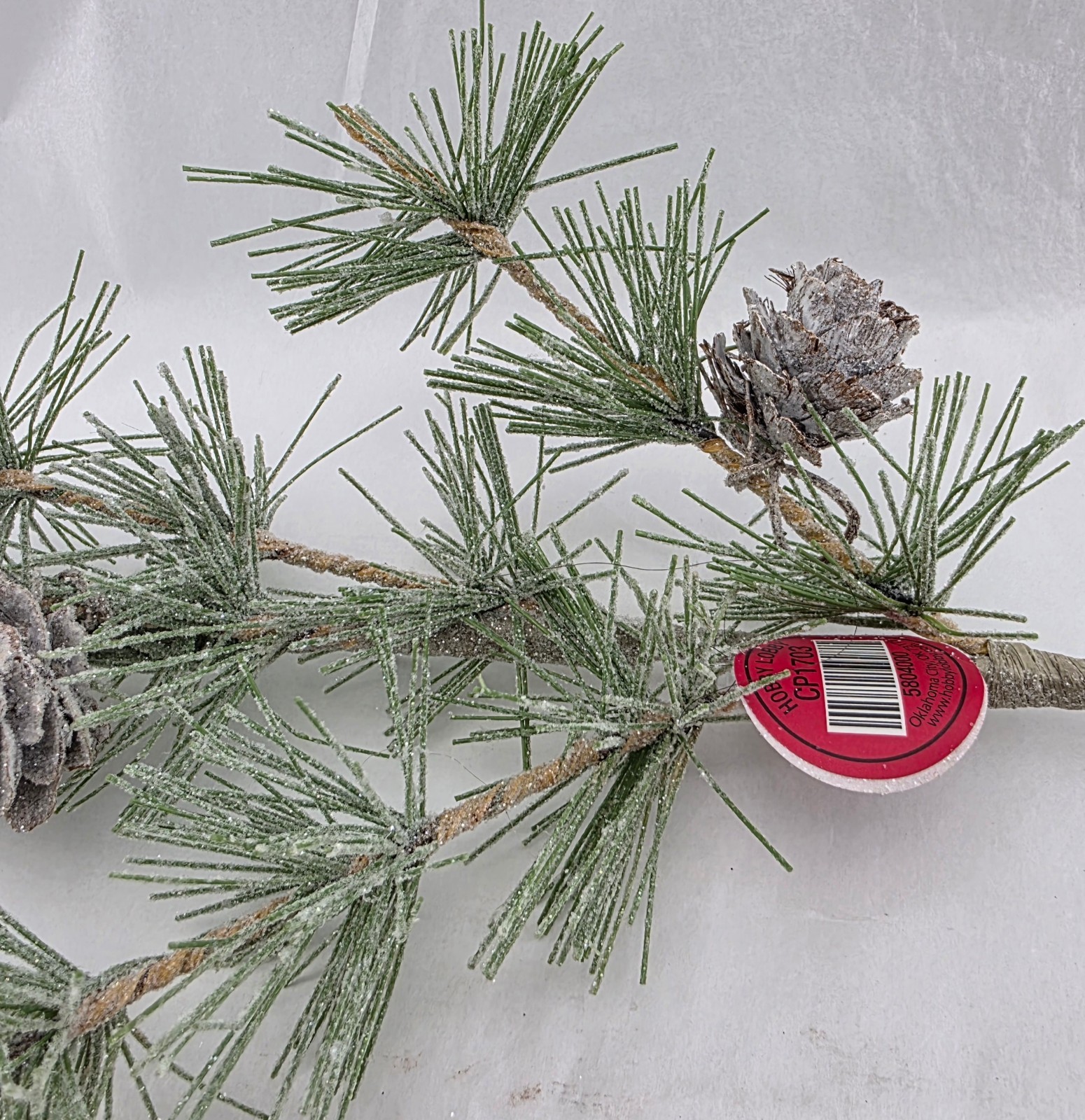 Pine Needle Cone Spray Branch Floral Picks Artificial Lot of 10 Stems 13″ Long