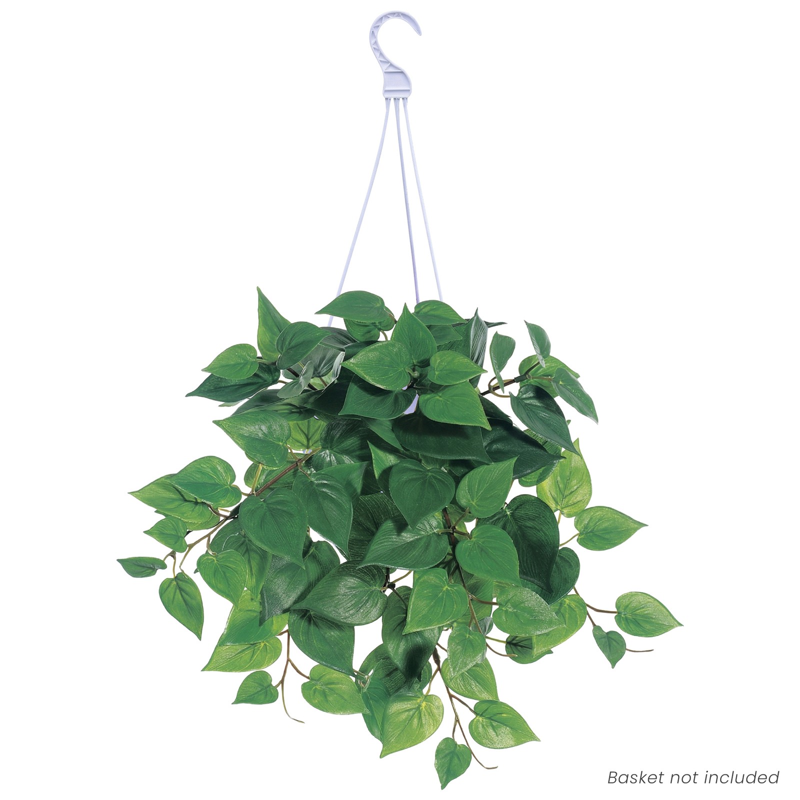 Allstate 12″ Artificial Craft Philodendron Two Tone Green Plant with 106 Leaves