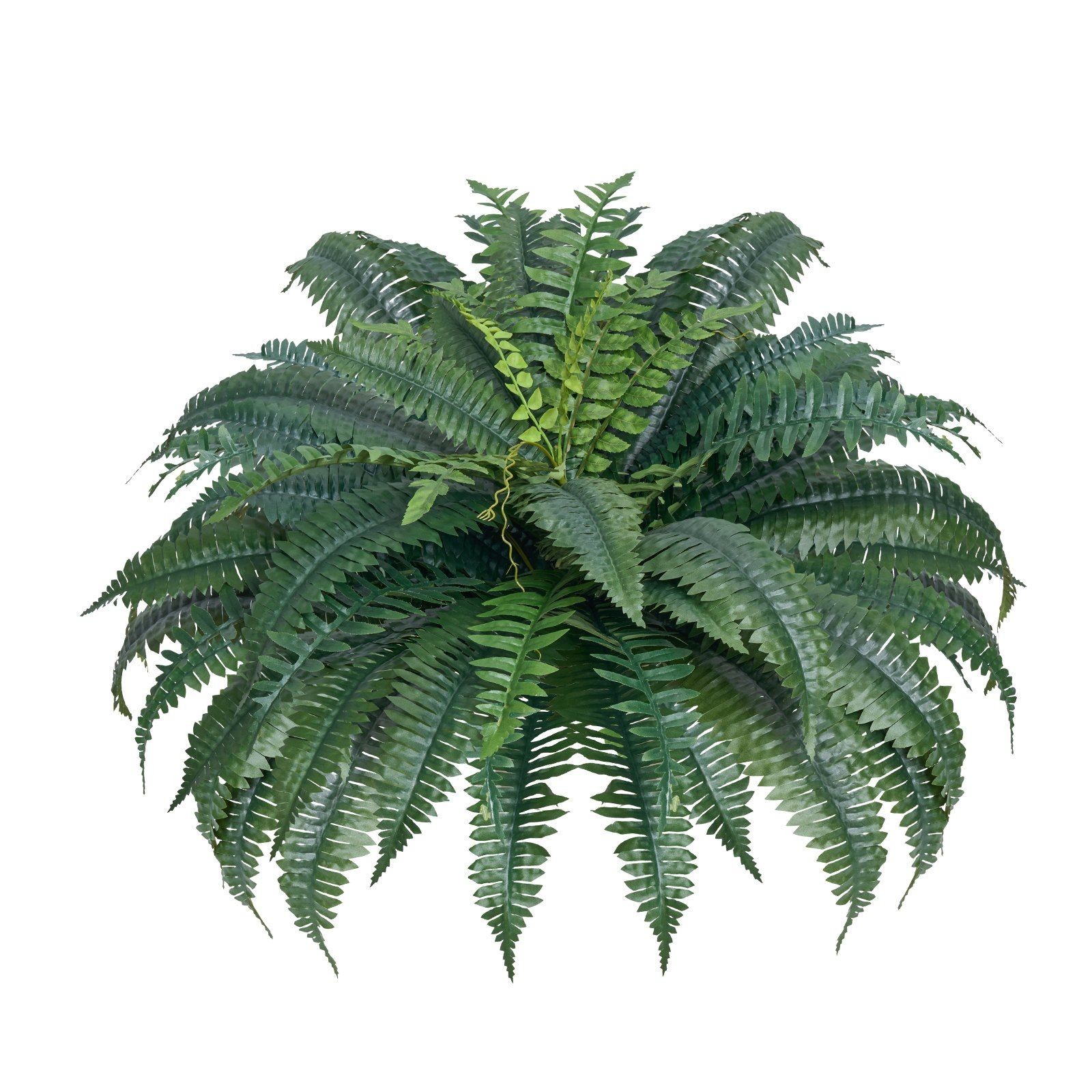 2PCS Lightweight Hanging Artificial Fern, 43-47in Spread, 50 Branches