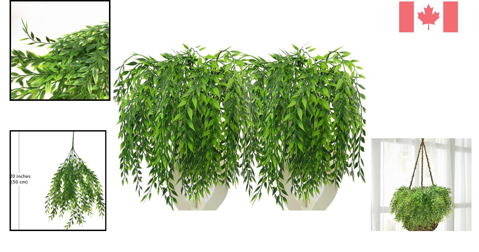 Eco-Friendly Hanging Weeping Willow Vines – Perfect for Weddings & Home Decor