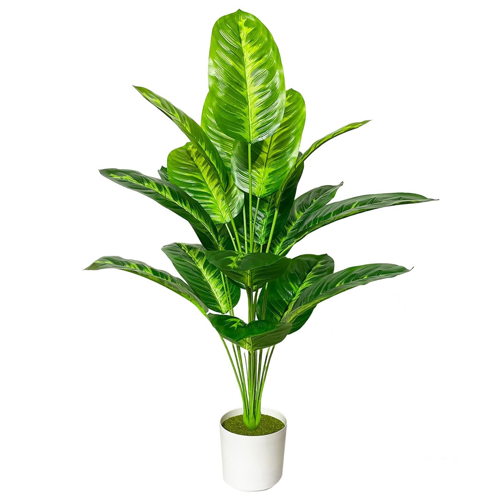 Artificial Areca Palm Plant Fake Tropical Tree Perfect Faux Plants in Pot for…
