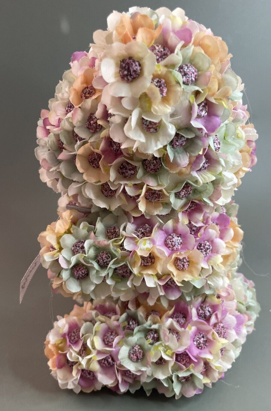 Overjoyed Boutique Artificial Silk Flower Pastel Multicolor Bear Boxed