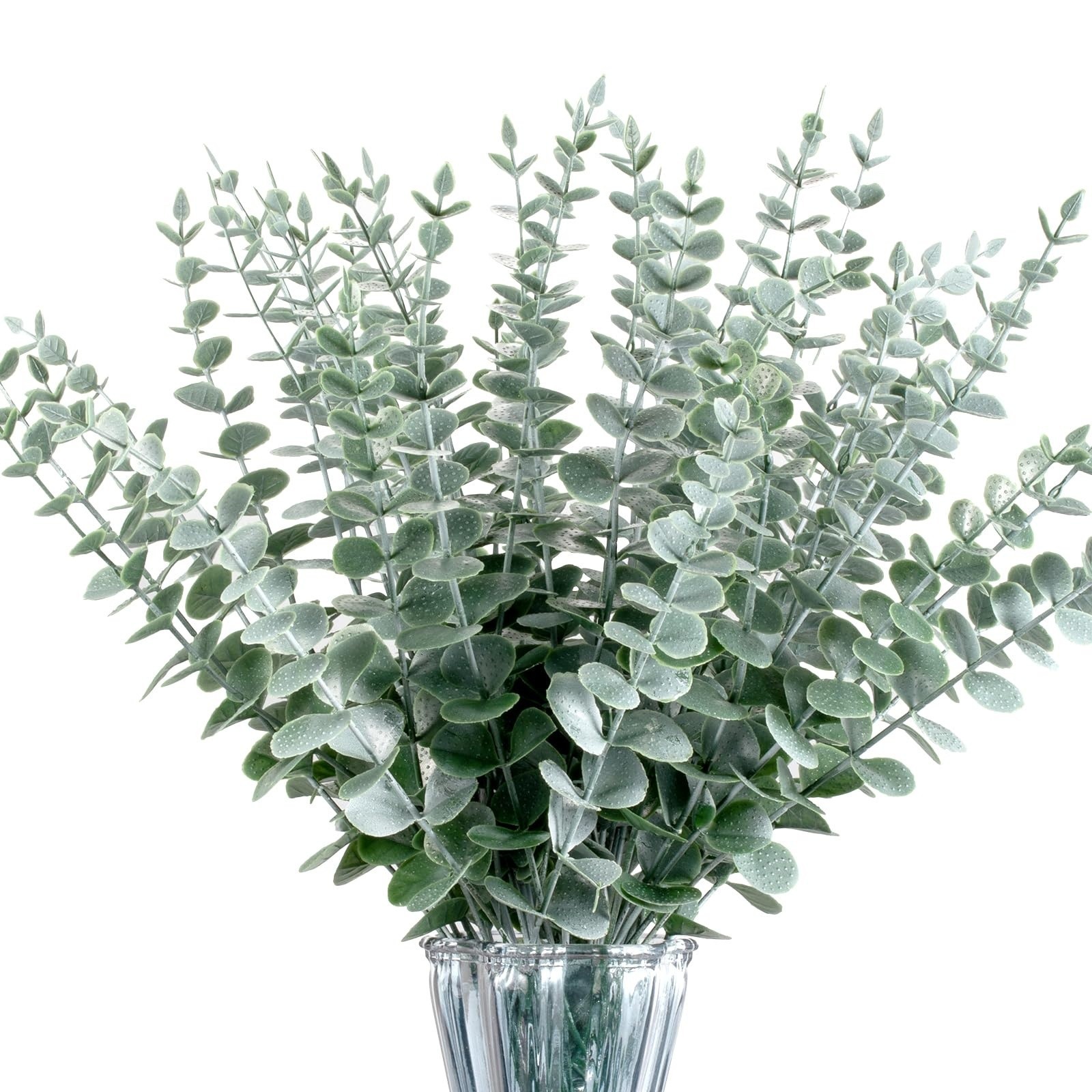 40PCS Artificial Eucalyptus Stems Real Touch Faux Greenery for Home Decor