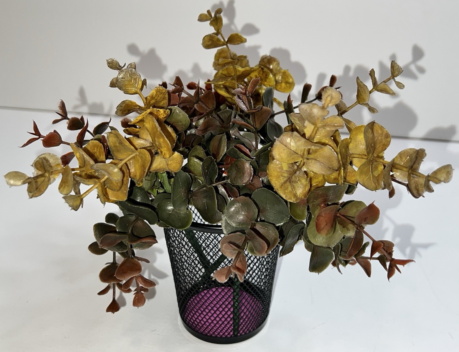 Artificial Eucalyptis Leaves Branches 3 Pc Fall Autumn Decor Thanksgiving NWT