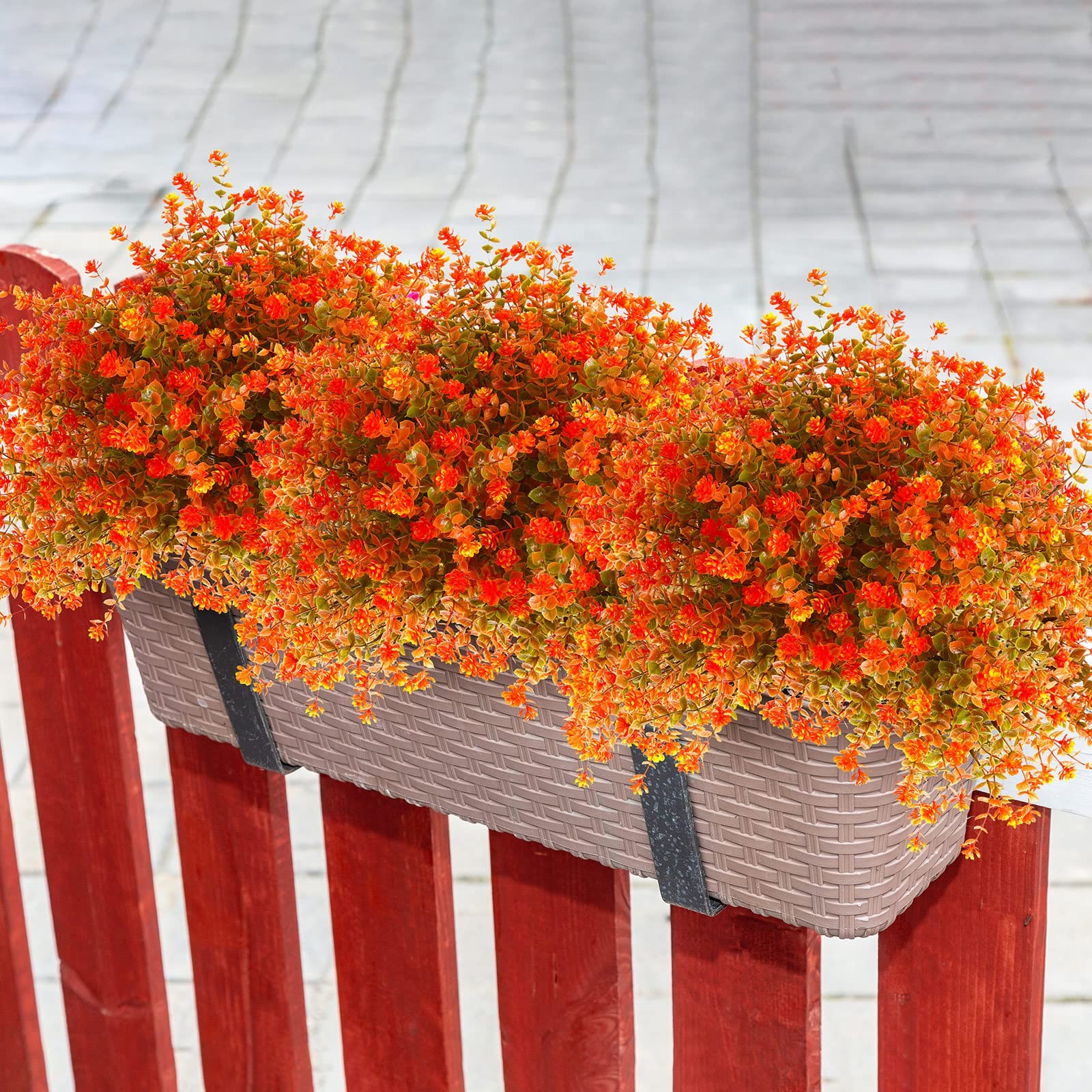 24 Fall Thanksgiving Bundles Artificial Flowers Outdoor Fall UV Resistant Pla…