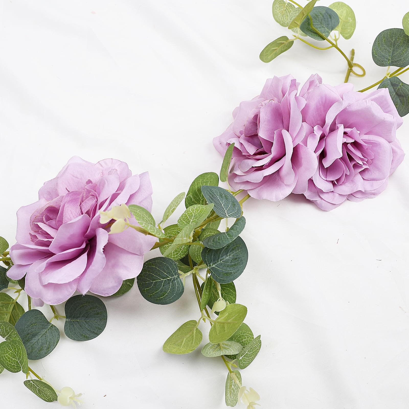 Artificial Silk Roses Flower Heads for Wedding Decorations – 50 Pieces Realis…