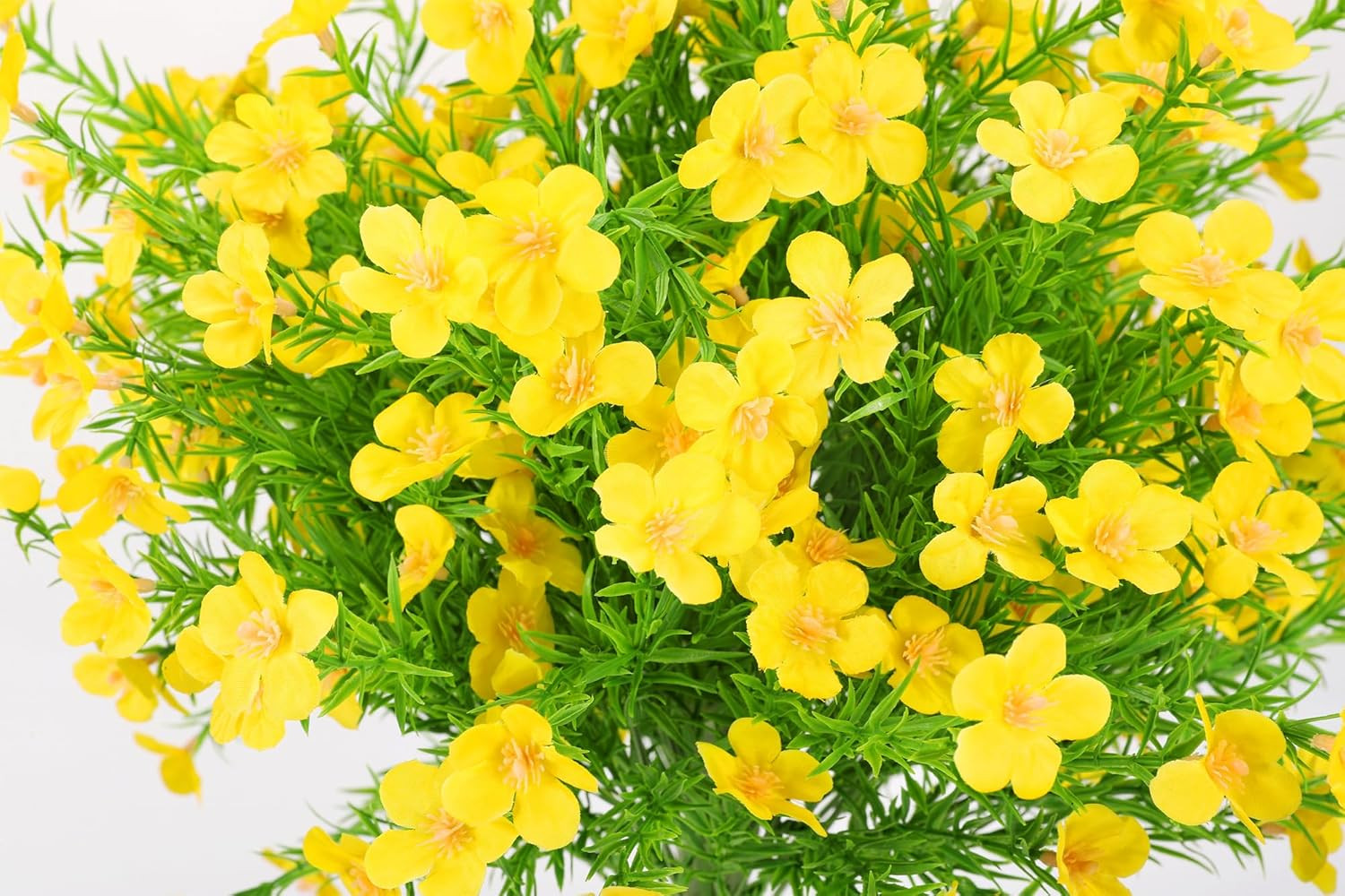 Set of 2 UV Resistant 22.5″ Yellow Boxwood Topiary Ball Trees for Indoor/Outdoor