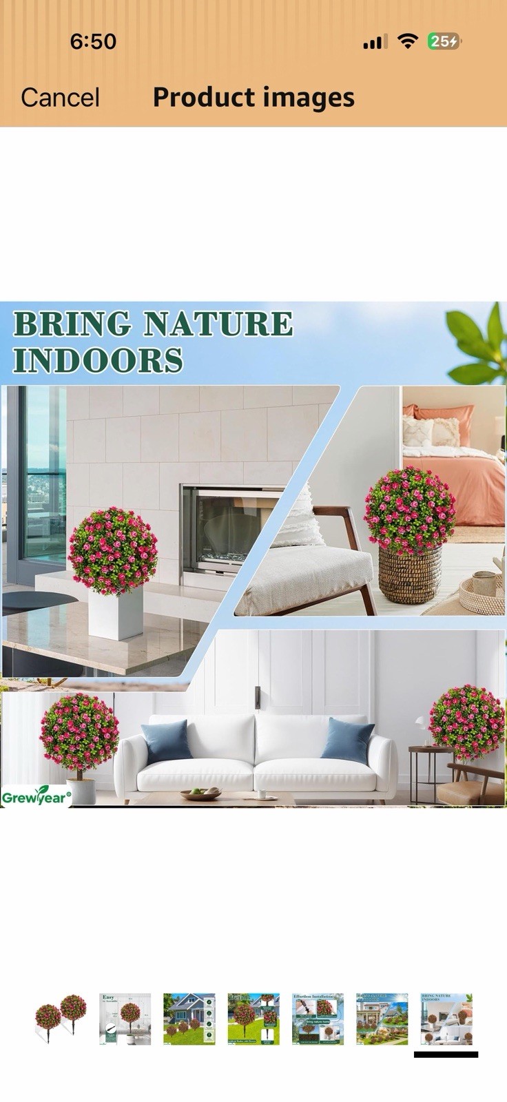 Fake Plants – 18″ Wide Set of 2 Faux Boxwood Plants for Outdoor Planters, UV …