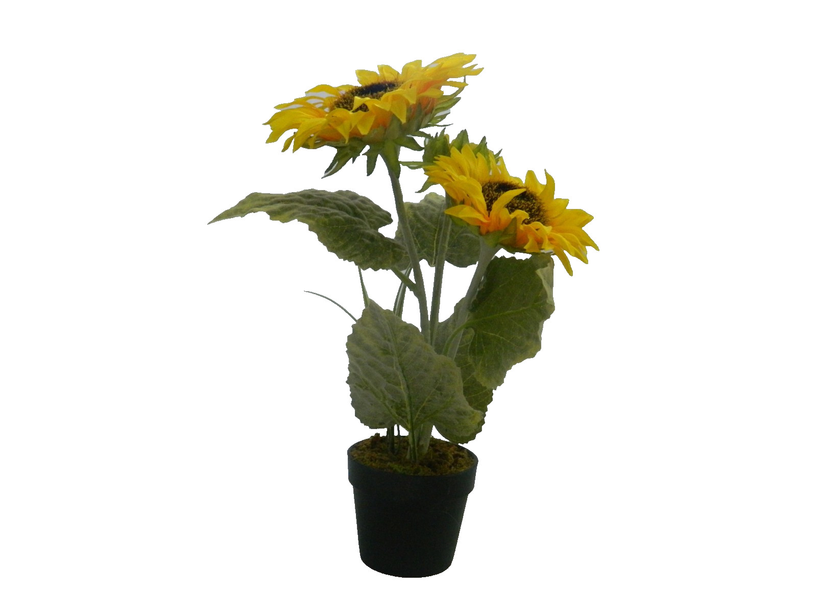 Faux Sunflowers in a pot