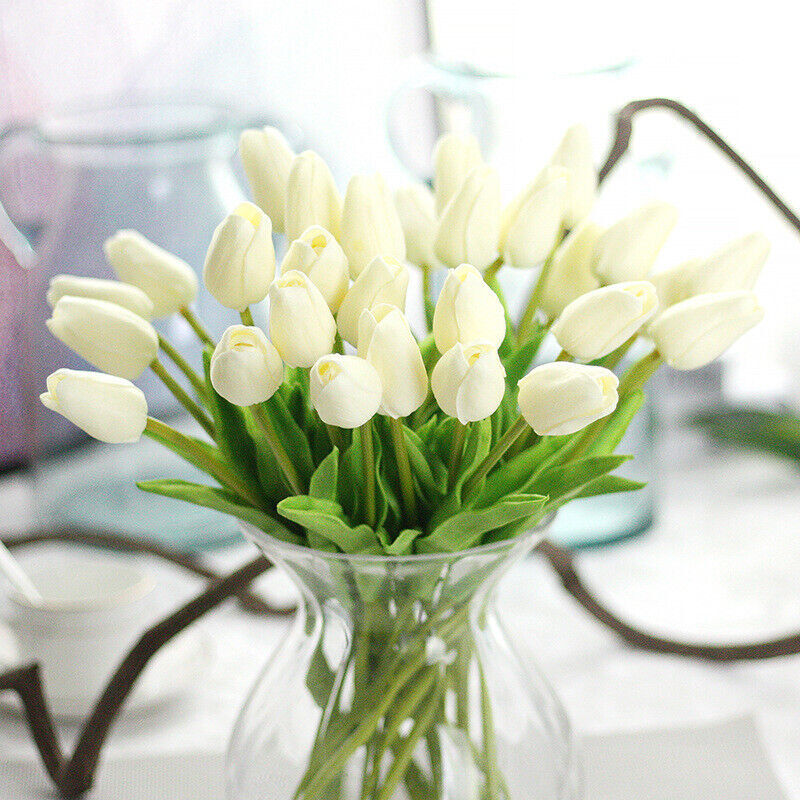 Quality 10/20pcs Artificial Flower Real Touch Tulip Home Wedding Decor/Bouquet