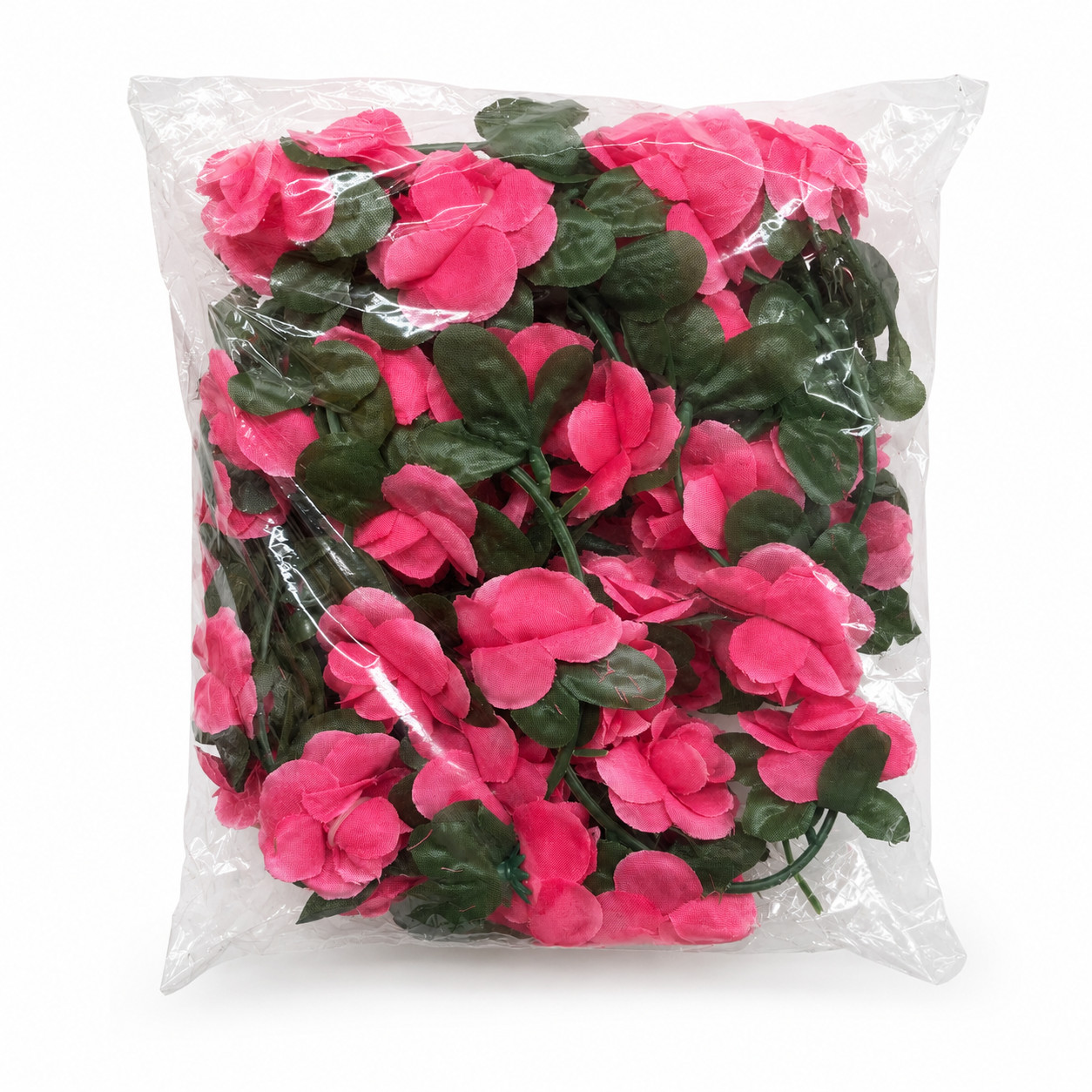 Pink Rose Artificial Flower Vine Garland for Wedding Party and Home Decor