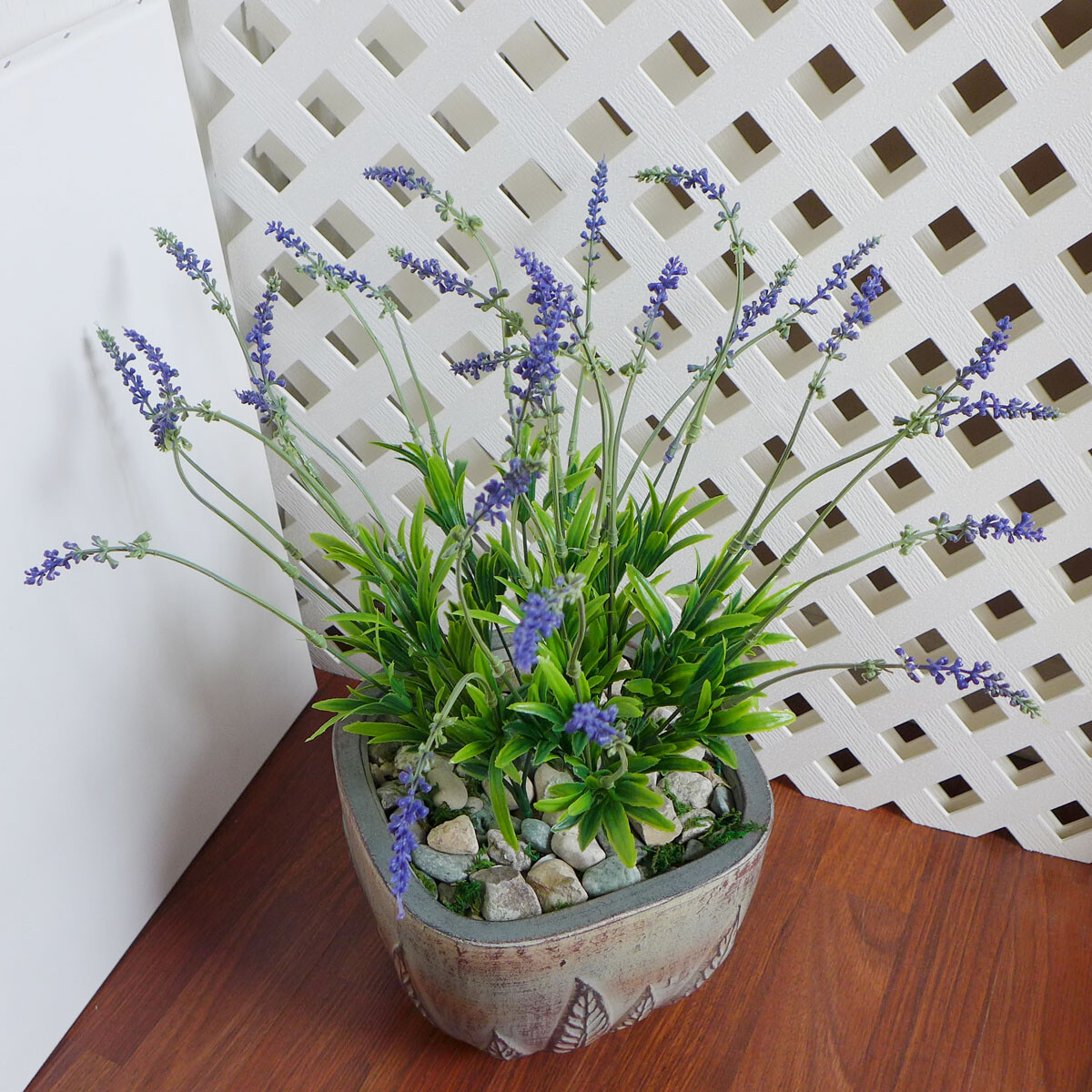 6 Pcs Lavender Bushes Artificial Plastic Plants (5 stems each) #87