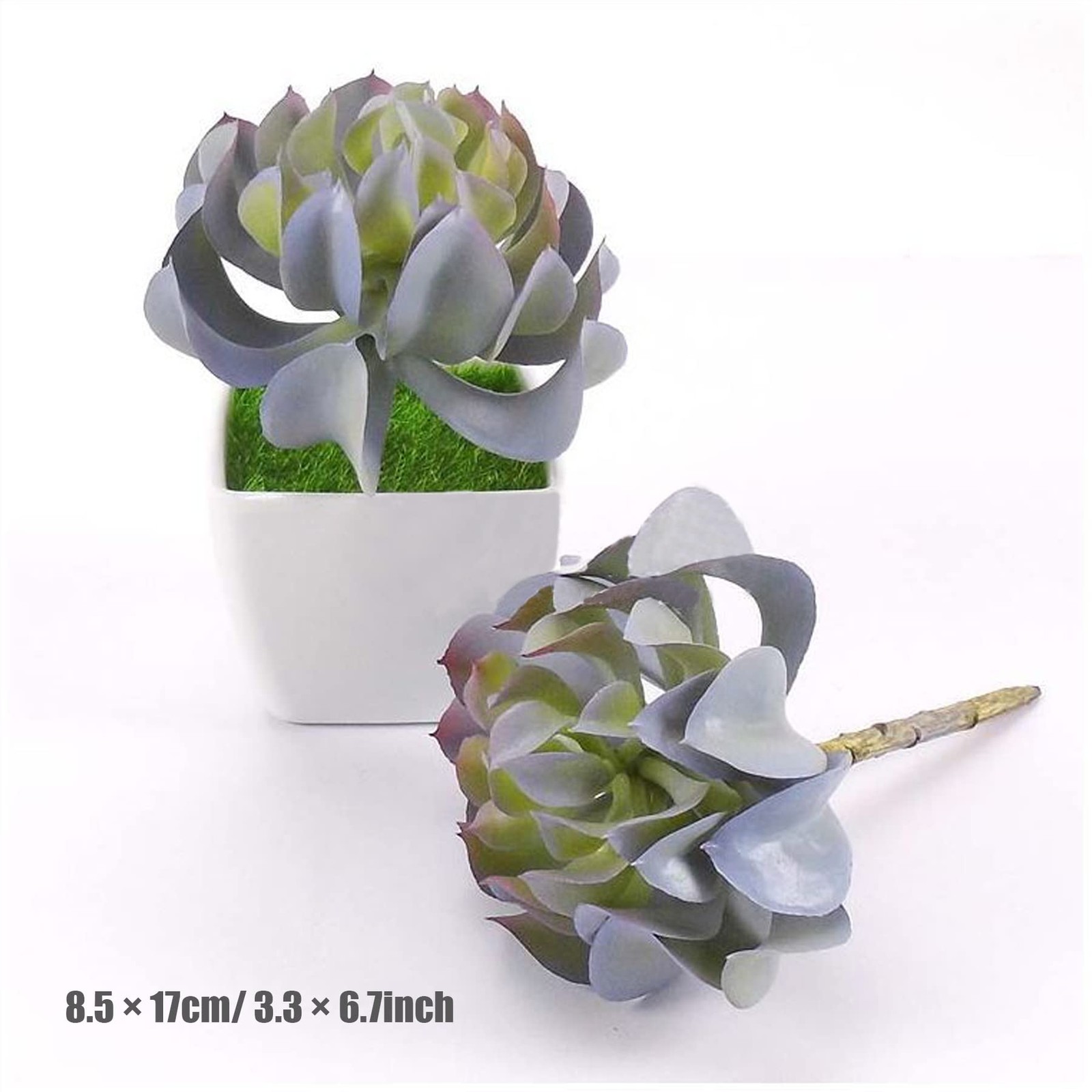 Artificial Succulents, 20 Pack Realistic Faux Succulents Mixed Colors Fake Su…