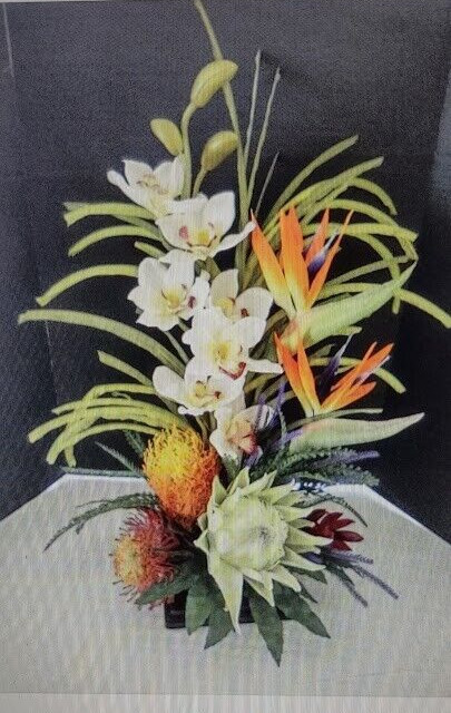 Artificial Tropical table centerpiece