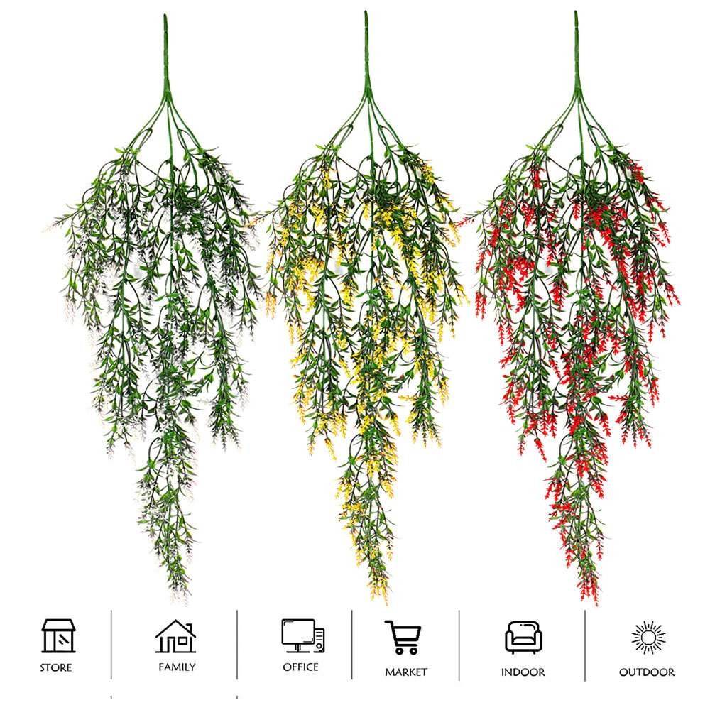 Artificial Hanging Fake Flowers Vine Plant Home Garden Indoor Outdoor Decor Gift