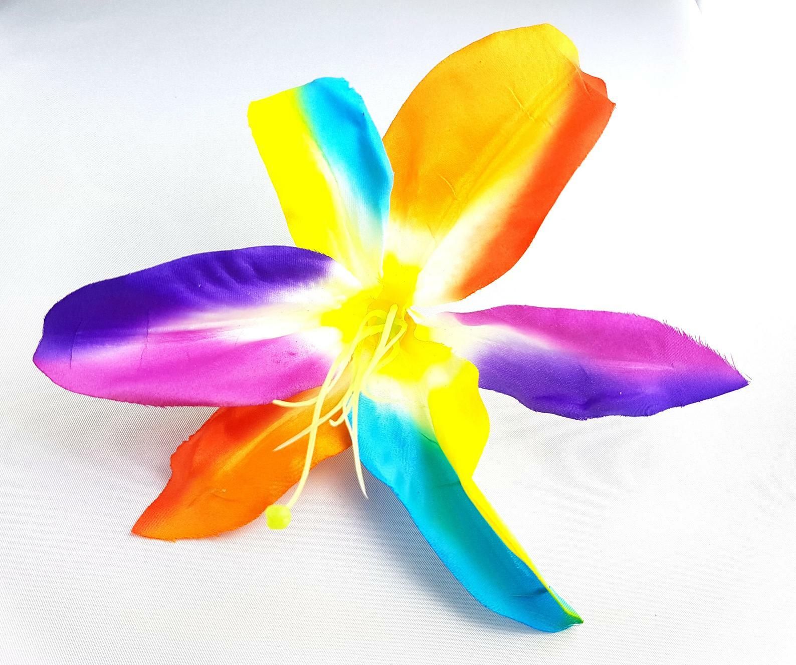 10pcs Large lily artificial Silk Flower Head Size 6 Inches mix colors