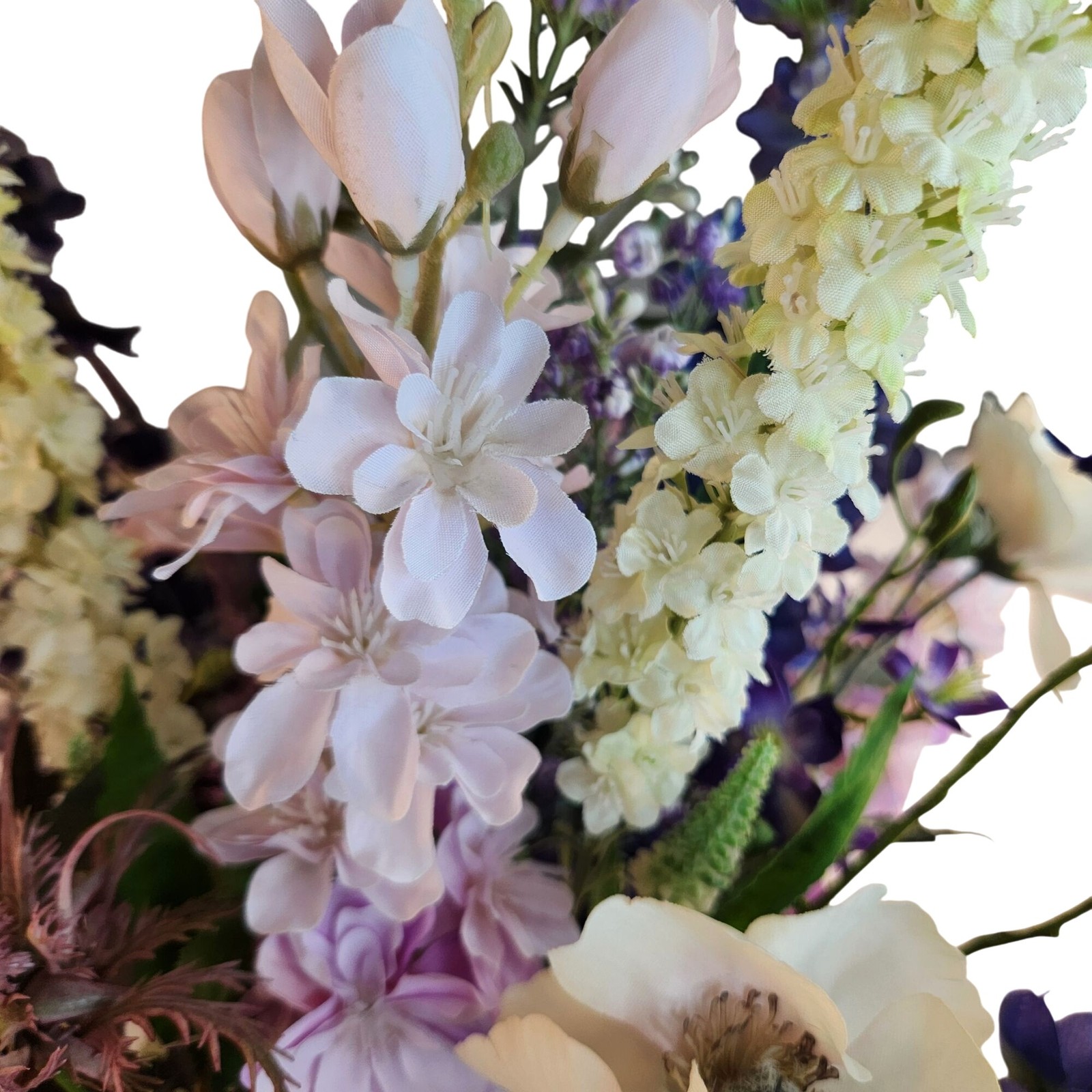 Artificial Purple & Lavender Flower Bouquet Hand-Tied Arrangement Stunning Displ