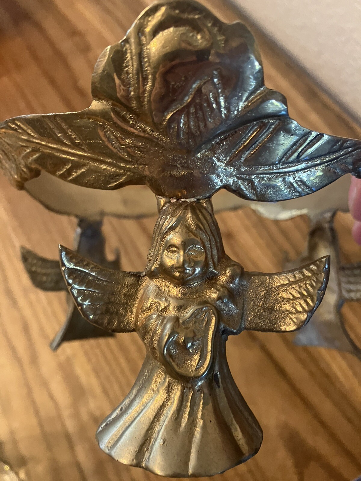 Metal Angels With Instruments Plastic Bowl Centerpiece
