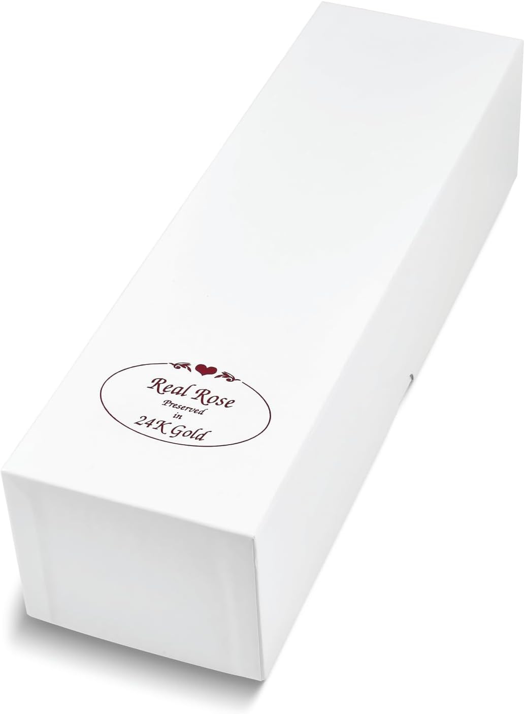 24K Gold Dipped Real Rose 11″ with Gift Box – White & Blue Opal