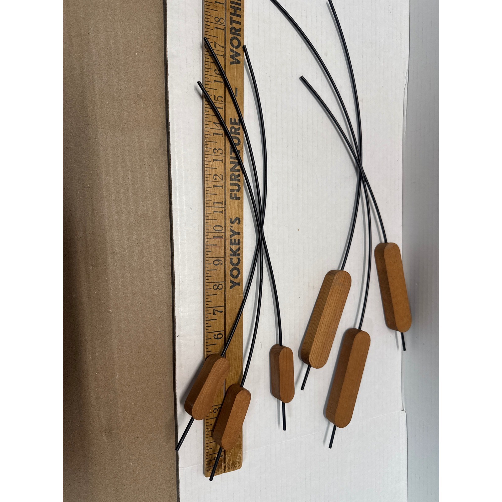 Vintage MCM Home Interiors Homco Cat Tails Wall Art Metal & Wood