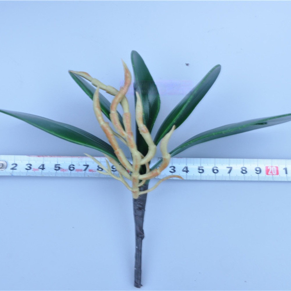2pcs Simulated Phalaenopsis Orchid Leaves (PU Phalaenopsis Orchid Leaves)