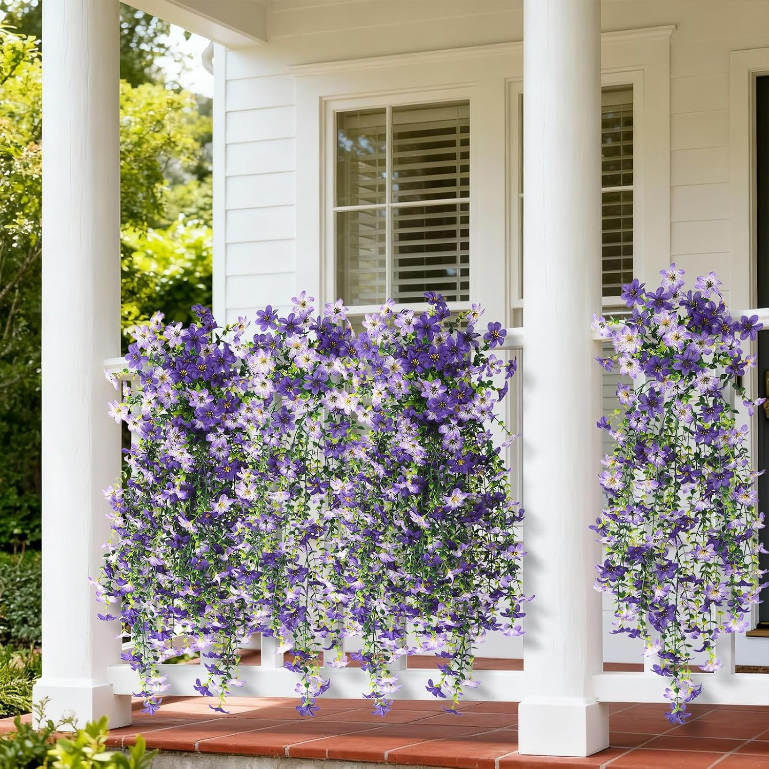 Artificial Fake Hanging Flowers Plants for Outdoor Spring Summer Decoration | 2
