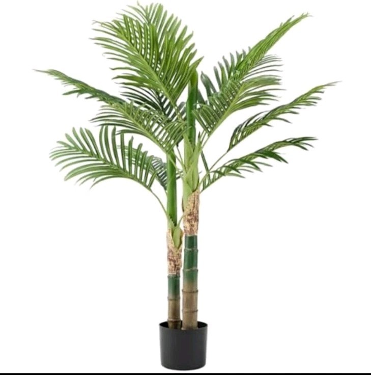 Artificial Palm Trees, Tall Artificial Plants Realistic Indoor Leaves In Pot