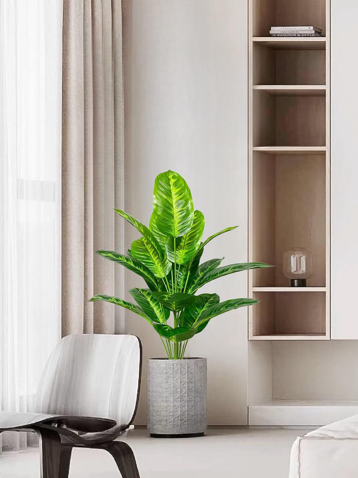 Artificial Areca Palm Plant Fake Tropical Tree Perfect Faux Plants in Pot for…