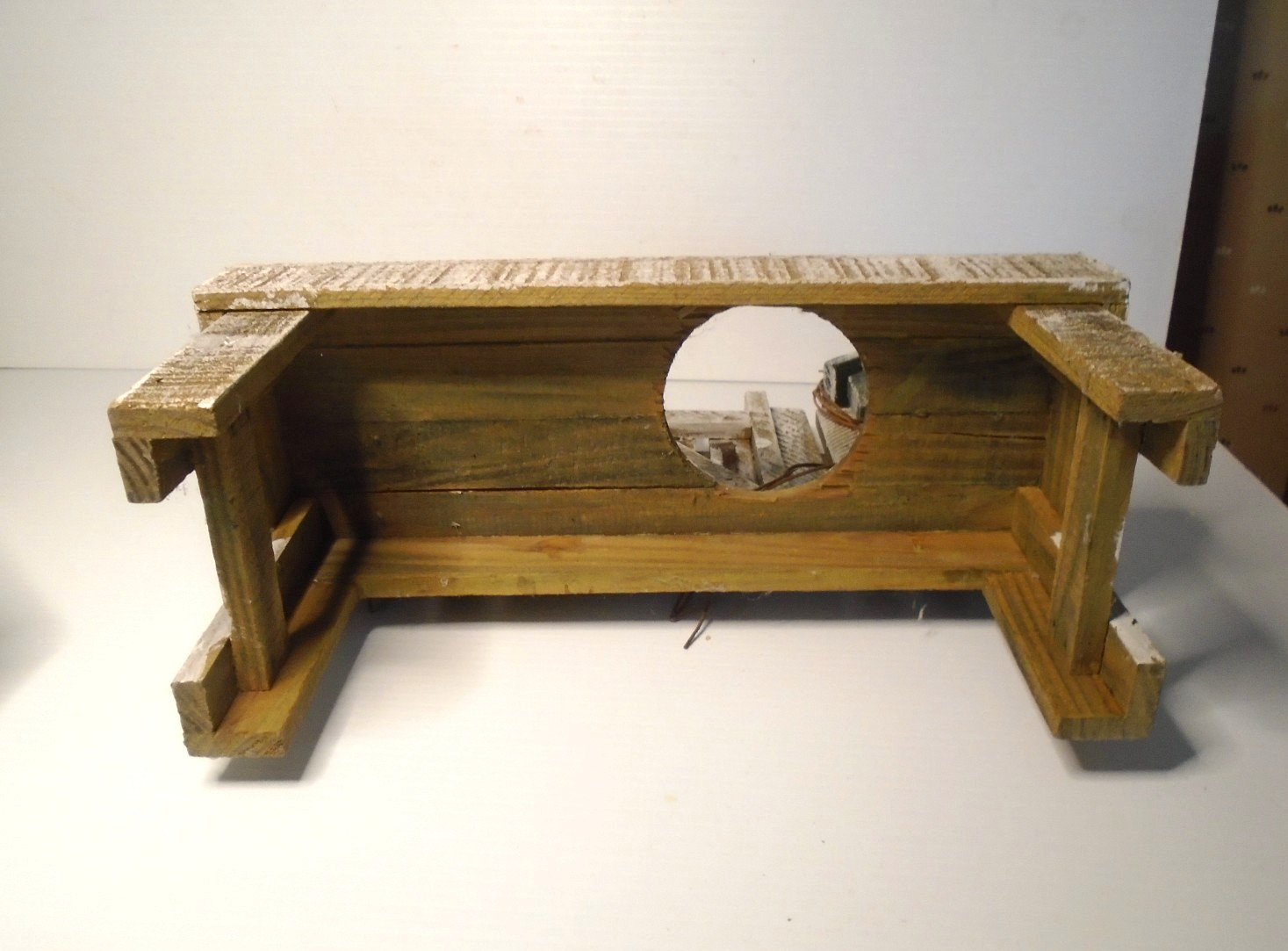 Wood Chair Bench Planter Flower Pot Holder Shabby Chic Rustic Prairie Cottage