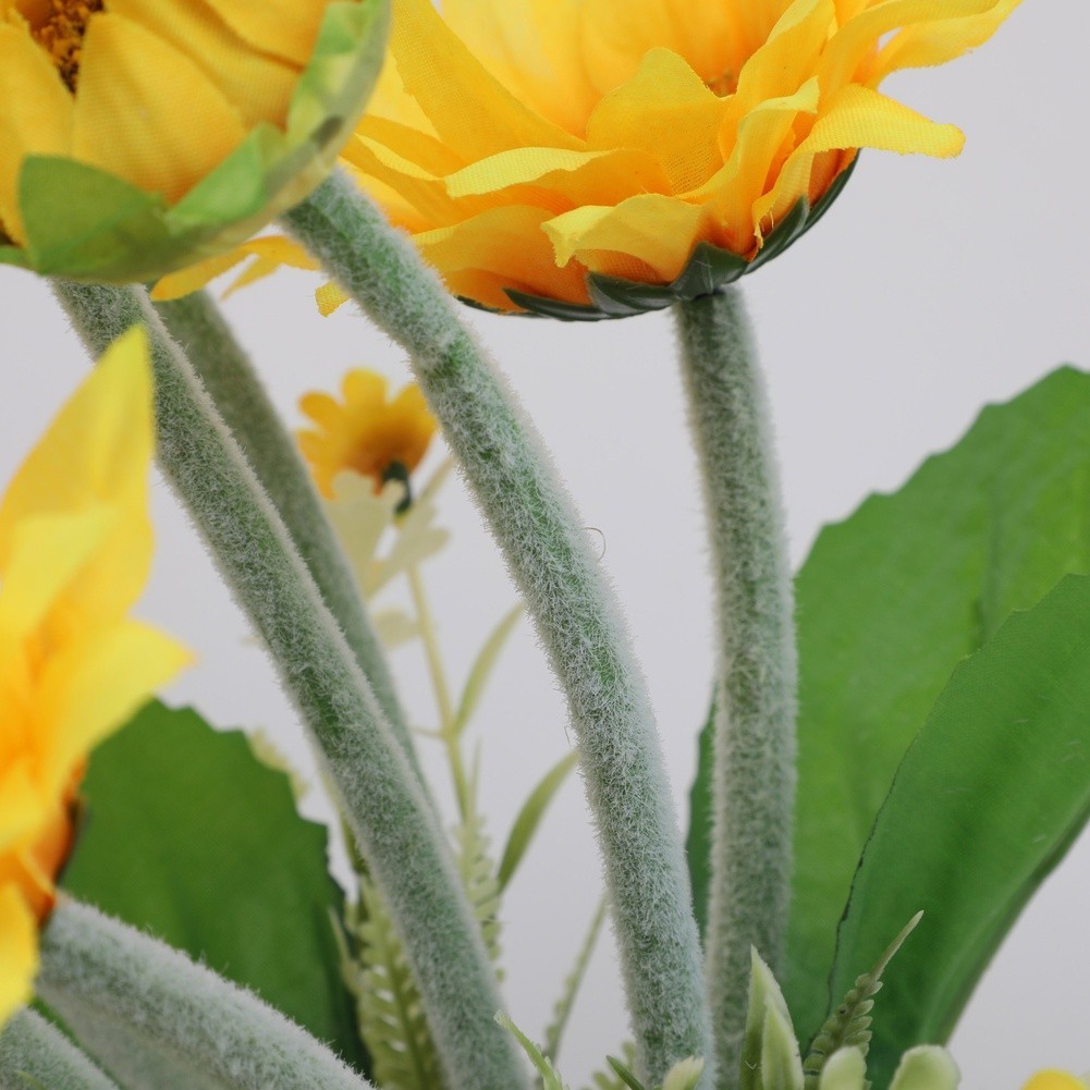Silk Sunflower Bouquet 38cm 30cm 31cm for Wedding Home Decor Photography Props