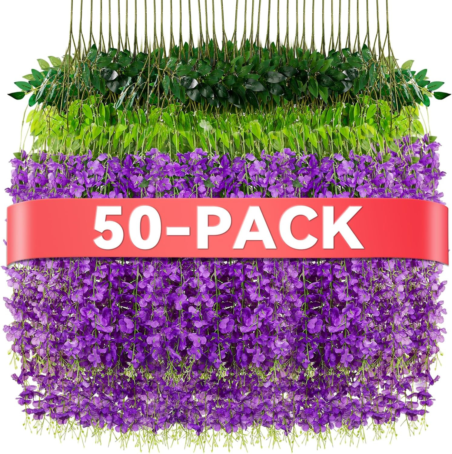Wisteria Hanging Flowers,Fake Hanging Flowers,Wisteria Artificiales Garland for