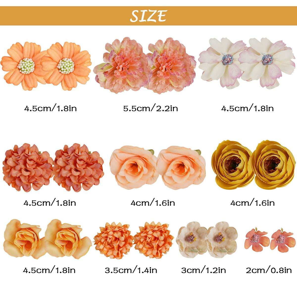 20Pcs Pop Silk Artificial Fake Rose Flower Heads Bulk Craft Wedding Party Decor