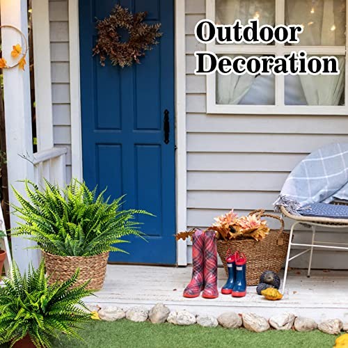 10PCS Fake Fern Outdoors – Ferns Artificial Plants for Outdoor Ferns That Look
