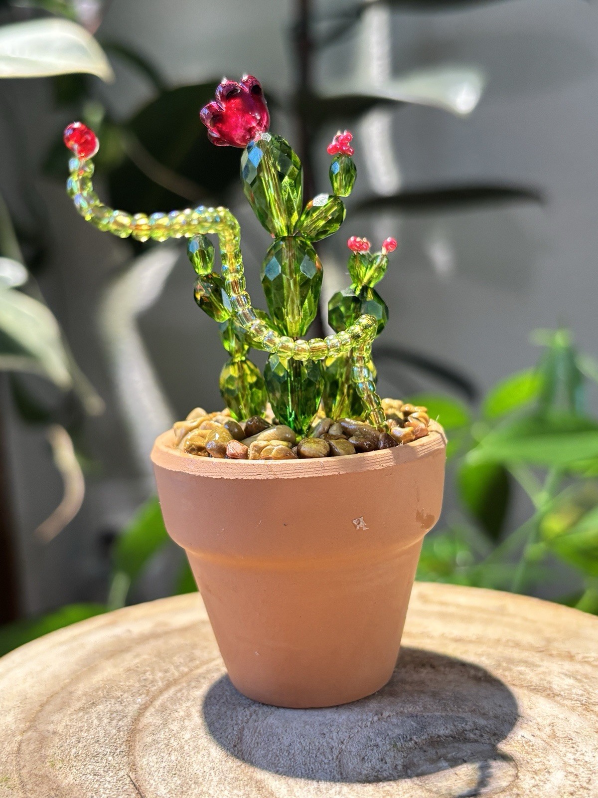 Handmade Forever Cactus glass beads