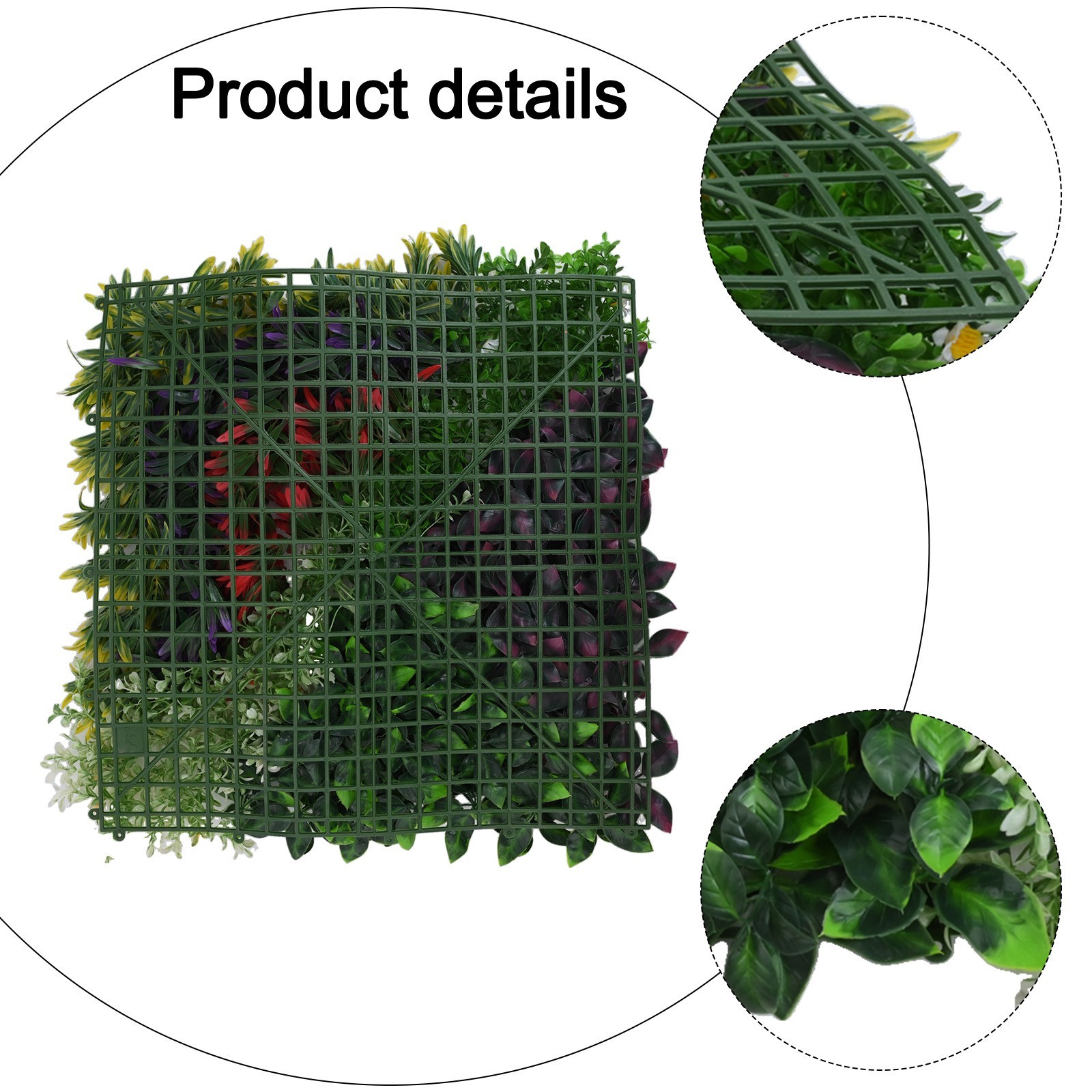 Maintain a Green Look Year round Artificial Plant Flower Wall Panels 50*50CM