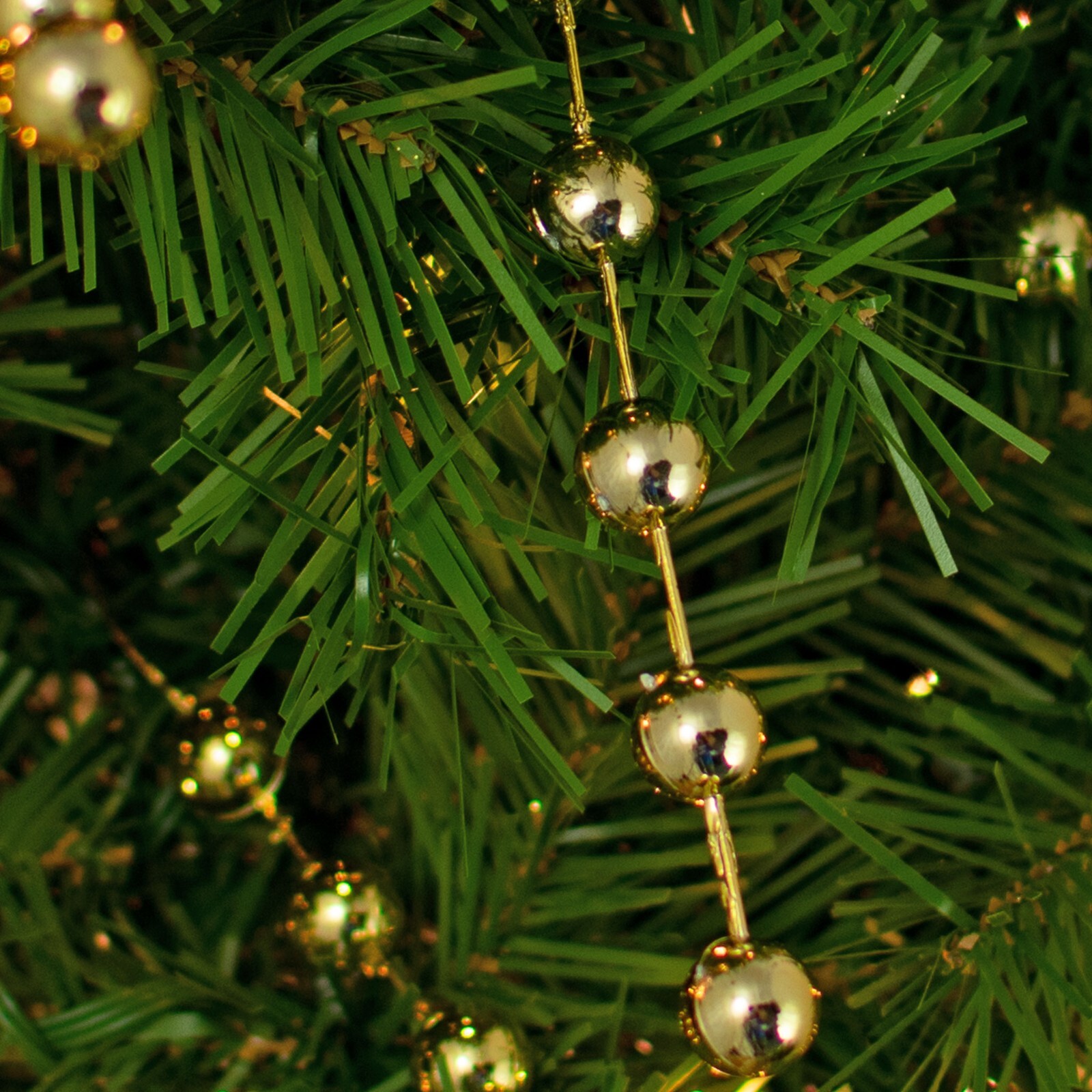 Artifical Gold Berry Stem Branches Christmas Tree Ornament Picks, Pack of 48