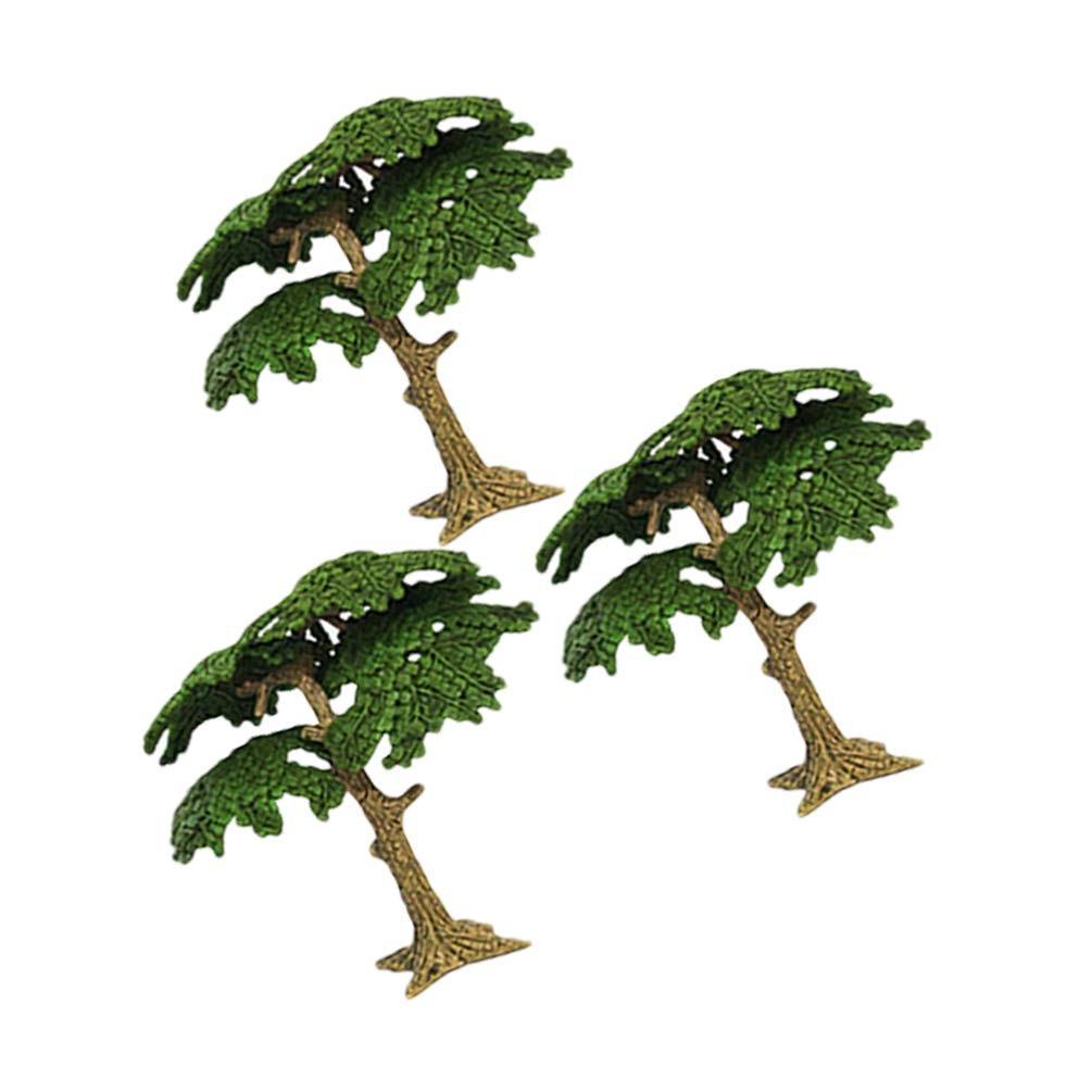 3 PCS Model Trees Cypress Miniature Artificial Fake Plants Train Sand Table